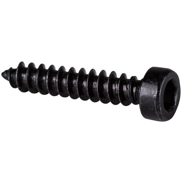 Main product image for M3 x 16mm Cap Head Wood Screws Black 100 Pcs. 081-300